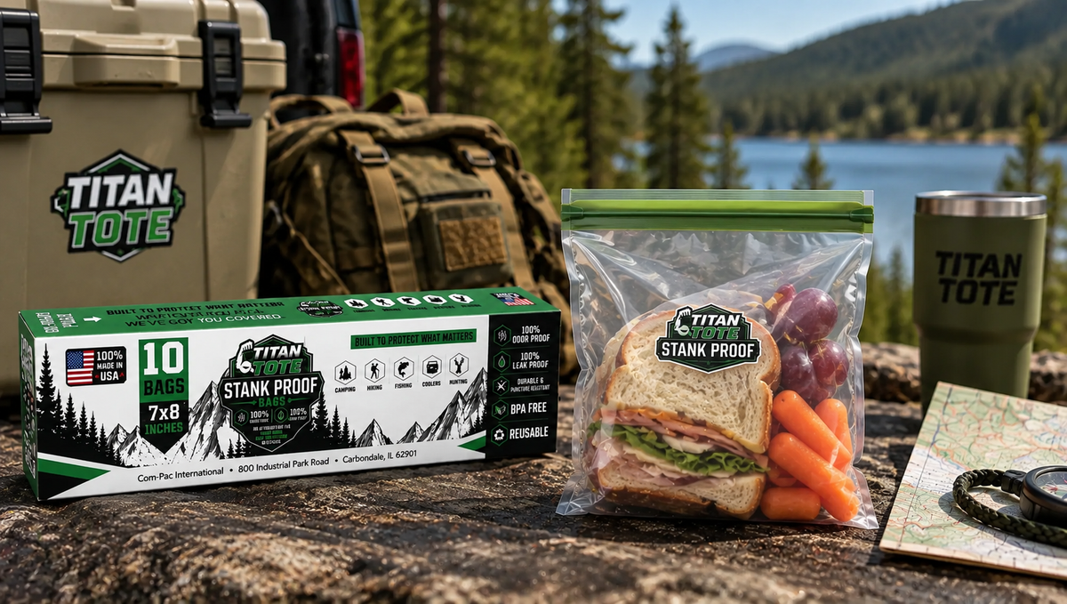 Titan Tote Stank Proof Bags – 10 Pack | 7" x 8"